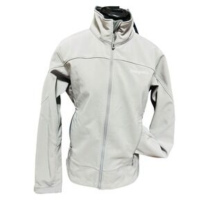 Patagonia Windproof Softshell Jacket Womens Light Gray Full Zip Size S NWT